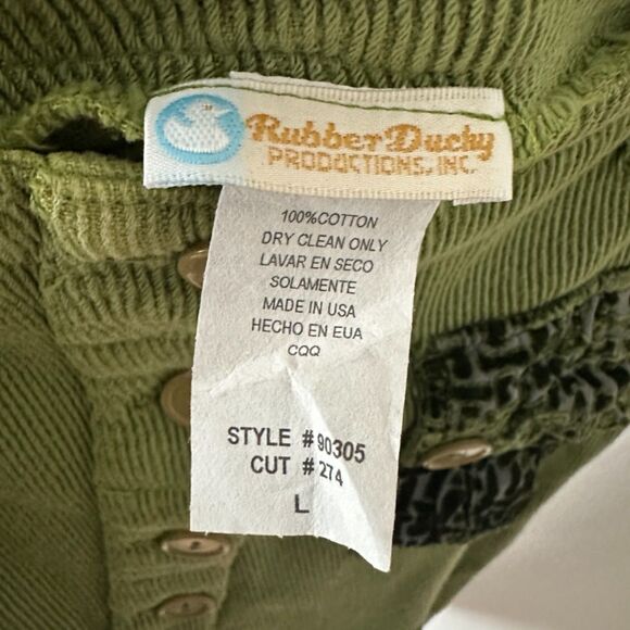 Rubber Ducky Productions Vintage Y2K 90s Women Large Corduroy Button Down Skirt - Picture 4 of 4